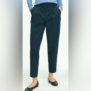 Brooks Brothers Cotton Canvas Tapered Pleat Pants Size 6